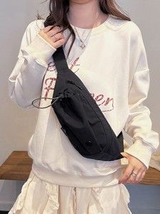 กระเป๋าคาดเอวสะพายไหล่แบบ unisex กันน้ำ ทำจากไนลอน ใช้ได้หลากหลาย ใส่โทรศัพท์มือถือได้ มีช่องใส่ขวดน้ำ - Product Image 2