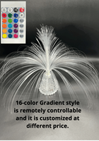 Lampe LED à fibres optiques multicolores moderne, veilleuse à changement de couleur, fonctionnant sur piles, décoration d'intérieur, design floral TikTok pour jardin