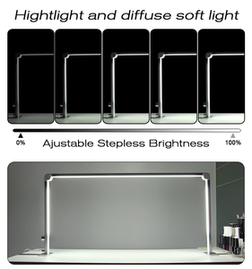 Lámpara de Mesa LED de Lujo Plegable, Cuadrada, 3 Colores, con Luz UV Ajustable, Lámpara de <span class=keywords><strong>Luna</strong></span> para Extensiones de Pestañas y <span class=keywords><strong>Uñas</strong></span> - Product Image 4