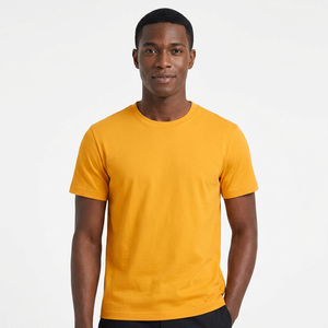 T-shirt col rond pour homme 180 GSM 100% coton, coupe classique, impression photo personnalisée, fabricant OEM en gros - Product Image 1