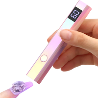 Offre Spéciale Portable Rose Mini UV LED Sèche-Ongles Sans Fil Durcissement Rapide avec Lumière Douce pour Nail Art EU Plastique US Plug