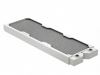 Radiateur en cuivre OCOCOO 360 mm, épaisseur 27 mm, G1/4, cœur entièrement en cuivre, haute densité, faible bruit, stable, longue durée de vie, pour refroidissement liquide de serveur