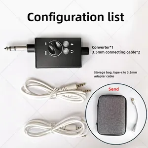 Adaptateur de diffusion en direct pour console <span class=keywords><strong>DJ</strong></span>, périphériques de sortie pour smartphones, ordinateurs portables, <span class=keywords><strong>PC</strong></span>, etc. pour conversation, karaoké, enregistrement - Product Image 4