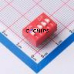 2.54-5P CJPB-H DIP Switch Through hole Component (THT) Switch Flat Toggle, Raised Type Single Pole Single Throw 5 PC Pin - Product Image 1