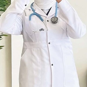 Bata de laboratorio de algodón polivinílico de alta calidad para hombres y mujeres, lona blanca con cierre a presión para médicos, uniformes de Enfermería de hospital para niños - Product Image 5