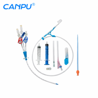 Kit de cathéter veineux central à triple lumière CANPU, stérile, jetable, pour accès veineux et perfusion