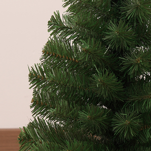 New Arrival Flat-Tip Solid PVC <b>Tabletop</b> Christmas <b>Tree</b> with Plastic Base, Xmas Decoration for Living Room & Bedroom - Product Image 4