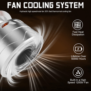 Xenplus Ai01 Contrôle vocal Température de couleur 160W 3000-10000LM Accessoires de voiture Luces Led <span class=keywords><strong>Auto</strong></span> H7 H11 9005 9006 H4 Phares LED - Product Image 5