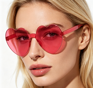 Gafas <span class=keywords><strong>de</strong></span> Sol Novedosas con Forma <span class=keywords><strong>de</strong></span> Corazón Rosa, sin Montura, para Fiestas <span class=keywords><strong>de</strong></span> Cumpleaños, Bodas, Despedidas <span class=keywords><strong>de</strong></span> <span class=keywords><strong>Soltera</strong></span>, Accesorios para Fotos - Product Image 1