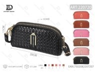 Borsa a tracolla da donna con doppio cordino in ecopelle tinta unita per tutte le stagioni - Product Image 1