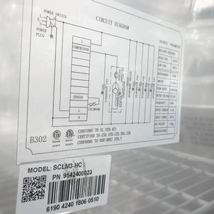 Insalatiera <span class=keywords><strong>refrigerata</strong></span> in acciaio inossidabile/tavolo per alimenti freddi con protezione per starnuti, coperchio della padella e scivolo per vassoio - Product Image 5