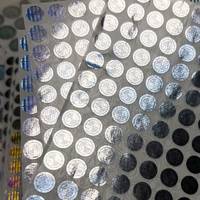 Étiquettes holographiques personnalisées avec logo imprimé, résistantes à l'huile, imperméables, effet arc-en-ciel, 3D, anti-rayures, autocollantes