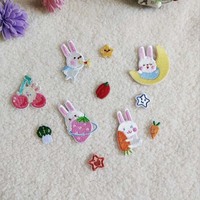 Lot de 11 patchs thermocollants en forme de lapin pour vêtements d'enfants, chapeaux, sacs, chaussettes, usage quotidien pour cadeaux DIY, activités commerciales et décoration