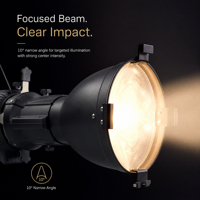 Professionnel 400W 10 °   Projecteur LED à profil lumineux professionnel pour scène, éclairage de découpe pour événements religieux