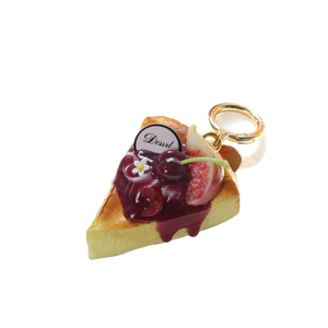 QYS Lifelike Triangle Bread Keychain Bakery Food <b>Bag</b> Charm Mini Dessert Pendant <b>Key</b> <b>Ring</b> Gift - Product Image 2