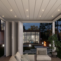Pergola motorisée LED personnalisable, en aluminium de luxe, pour jardin, avec arche réglable, imperméable et télécommande