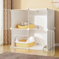 Clôture en fer modulable DIY pour animaux de compagnie (chats, chiens, hamsters, lapins) – Accessoires et emballage en boîte – Style classique et simple – Vente en gros usine