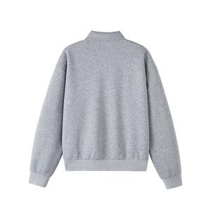 Pull à col polo rétro japonais personnalisé avec logo, pour hommes et femmes, marque de mode, style décontracté ample à manches longues - Product Image 3