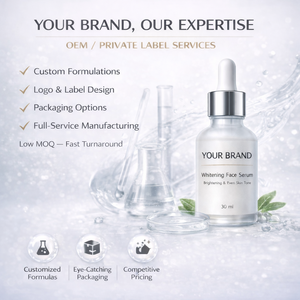Suero Facial Blanqueador, Iluminador y Unificador del Tono de Piel, Hidratante, Cuidado Facial, Marca Privada, Fabricante de Sueros Cosméticos OEM ODM - Product Image 1