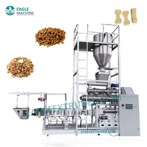 Jinan Eagle High Quality Automatic Pet Food Extruder High-Capacity for Dog Cat Fish Snack with Reliable Engine and PLCEngine