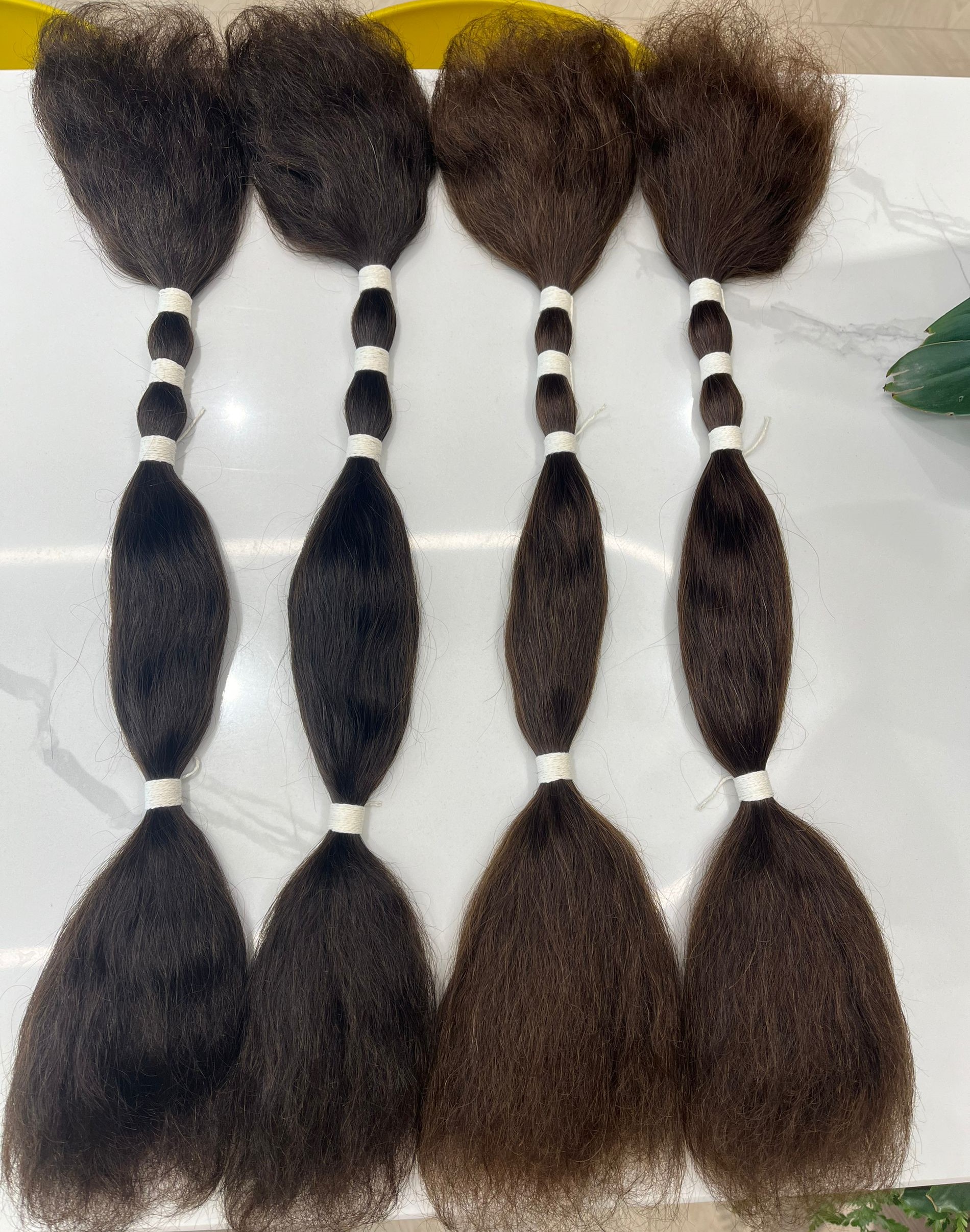 Hete Verkoop #4 Kleur Nat En Golvend 100% Ruwe Maagdelijke Braziliaanse Menselijk Haar Bulk Super Dubbel Getrokken Diepe Golf Boho Vlechten Haar Vlechten