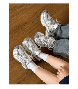 Manufacturer Custom Logo Height Increasing Fashion Clean Dirty Sneakers <b>Breathable</b> Mesh <b>Men</b> Casual Chunky <b>Shoes</b> - Product Image 5