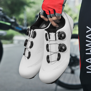 Último Diseño <span class=keywords><strong>Zapatillas</strong></span> de Ciclismo <span class=keywords><strong>MTB</strong></span> para Hombre Autoblocantes para Calas Forro de Malla Suela de Goma Toda Estación - Product Image 3