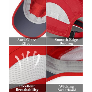 Chapeau de course athlétique unisexe-Léger, réglable, à séchage rapide avec maille pour la ventilation - Product Image 5