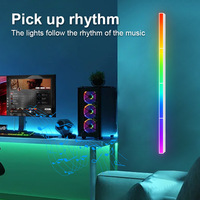 Barre lumineuse LED RGB rectangulaire, synchronisation musicale, télécommande, lumière ambiante pour bureau, montage mural, salle de jeu, rétroéclairage TV, CE RoHS