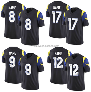 Лучшее качество соперничества #8 Jared Verse #9 Matthew Stafford #12 Puka Nacua #17 Davante Adams сшитая майка американского футбола - Product Image 1