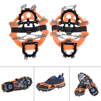 Accessoires de sport de plein air, crampons/chaussons à crampons en acier noir MN.65 pour l'escalade sur glace et neige, randonnée et trekking, produits de camping et de randonnée