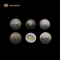 Produsen Kancing HONMEO untuk Pakaian OEM ODM Kancing Kustom dari Paduan Seng untuk Logo Kancing Shank Besar Kancing Shank Logam
