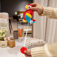 Zoo Collection debout épaule aimant adsorption peluche perroquet poupées fête jouet promotionnel