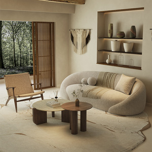 Canapé en chenille <span class=keywords><strong>de</strong></span> style vintage, courbé et <span class=keywords><strong>de</strong></span> forme unique, idéal pour les petits salons <span class=keywords><strong>de</strong></span> beauté, les hôtels et les <span class=keywords><strong>chambres</strong></span> et petits-déjeuners - Product Image 3