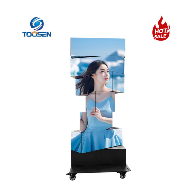 IP65 Outdoor Kinetic LED Screen Indoor High Brightness Mechanical Triangle Telescoping 4K 3840Hz Energy Saving LED Video Wall