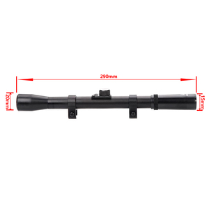 Lunette de visée tactique 4X20 <span class=keywords><strong>longue</strong></span> portée pour la chasse avec base de montage de 11 mm, grossissement 4x, lunette de visée pour l'extérieur - Product Image 4