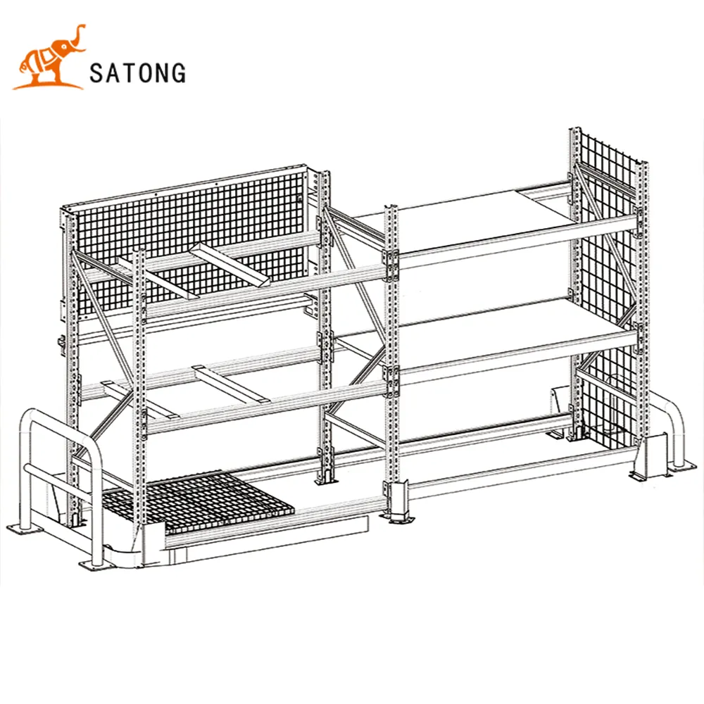 SATONGカスタム安価中型ヘビーデューティーラック倉庫収納システム用