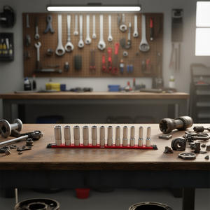 235 1/2 Xl Se12 <b>Socket</b> Set Metric 12 Piece <b>Ratchet</b> Tool Kit - Product Image 3