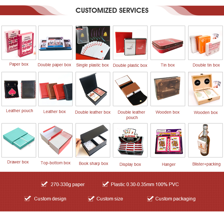 Custom logo Wooden Holder Box For Playing Cards Deck