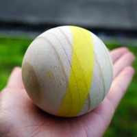 Jeu de boules de pétanque en bois pour l'extérieur avec sac, 7 cm, portable