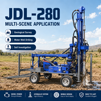 Nouvelle foreuse de puits d'eau diesel sur chenilles FEIYANG JDL-280L, profondeur 280 m, capacité de levage 100 kN, diamètre de forage 350 mm
