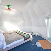 Maison extérieure de cabine de tente de dôme de glamping géodésique de luxe de PVC pour des stations de camping et des hôtels