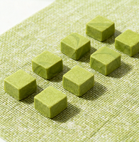 Mini chocolat cru au matcha, chocolat vert de style japonais, boîte cadeau personnalisée