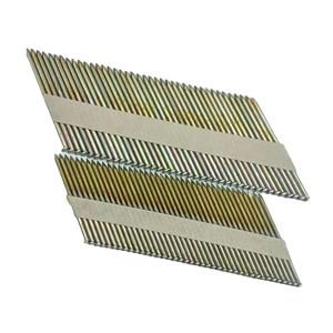 مسامير ورقية بشريط أظافر ورقي برأس 3 درجة ، مسامير ورقية ، مسامير مجلفنة ، طلاء أصفر ، مسدس بينوماتيك - Product Image 4