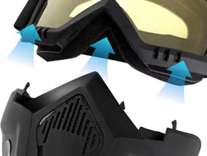 Masque de protection multifonctionnel pour moto avec visière amovible - Protection <span class=keywords><strong>anti</strong></span>-poussière pour <span class=keywords><strong>casque</strong></span> - Product Image 2