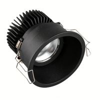 Spot LED encastré rotatif ultra-plat 5W 10W 20W de 3 pouces pour hôtels, corps en aluminium IP44, intensité variable, CRI élevé, UGR 10-19