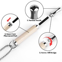 Diffuseur de poche personnel tendance en acier inoxydable motif citron géométrique, aide au sevrage tabagique, pendentif anti-anxiété pour l'inhalaation d'huiles essentielles