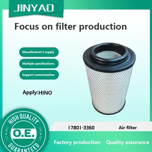 engine assembly for all truck wholesale 17801-3360 AF26523 truck air filter for HINO