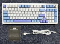 Fenglingdu F98 Teclado mecánico 98 Junta de diseño Intercambio en caliente Tres modos Inalámbrico BT 2,4g RGB Teclados para juegos Soporte Json Via