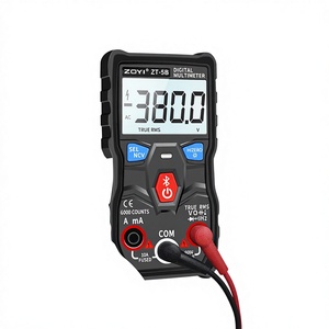 Multimètre numérique professionnel ZOYI ZT-5B, voltmètre AC/DC à gamme automatique, ampèremètre, mesure de résistance, mini-mètre d'électricien à 4 chiffres - Product Image 1